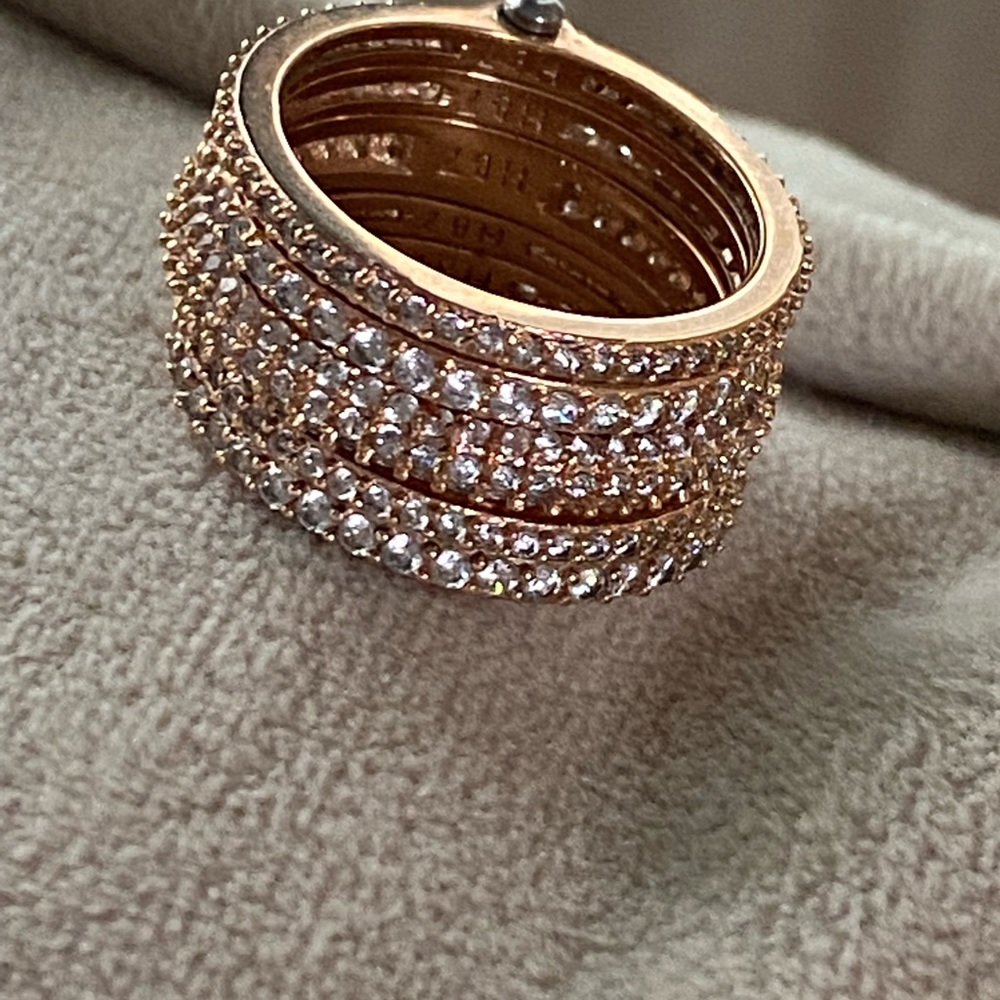 Henri Bendel Stackable Rose Gold Ring - image 1